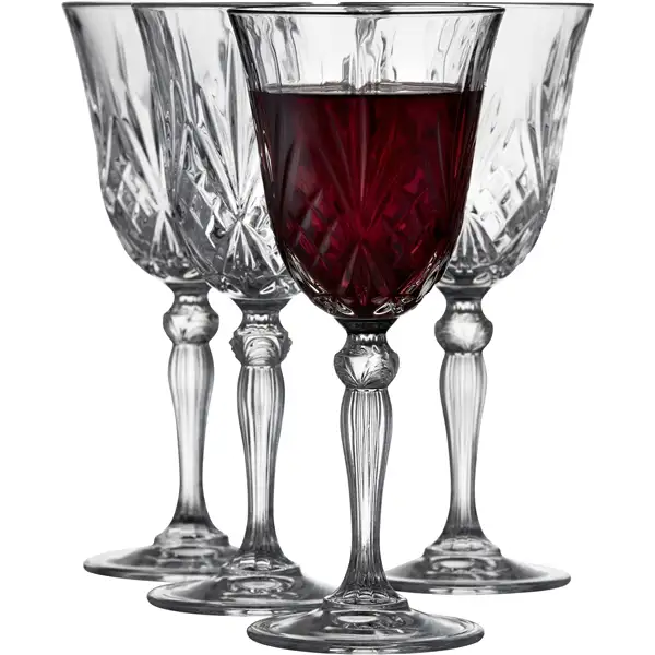 Melodia Rødvinsglas Krystal 27 cl 4-pak
