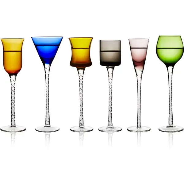 London Snapsglas 6-pak Blandede farver