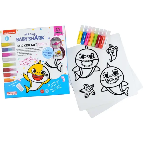 Stickerkunst Baby Shark