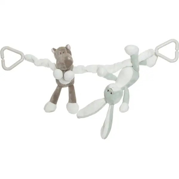 Diinglisar Barnevognsophæng Kanin og Flodhest