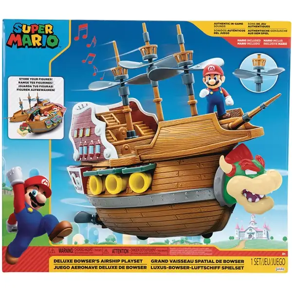 Super Mario Deluxe Bowser's Airship Playset