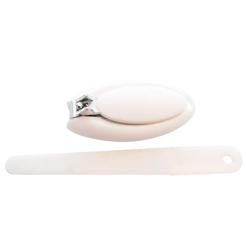 Oopsy Negleklipper Med Fil Hvid (1 stk)