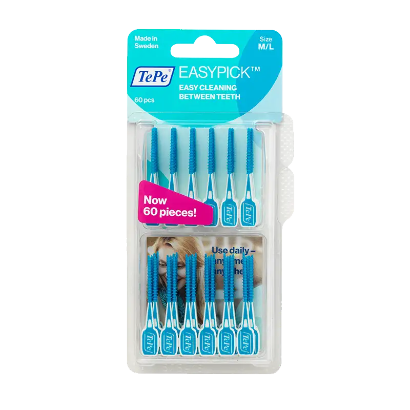 TePe EasyPick Turkis M/L (60 stk)