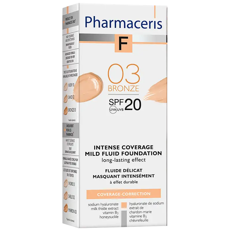 Pharmaceris F - Intensivt Dækkende Foundation SPF 20 Bronze 03 (30 ml)