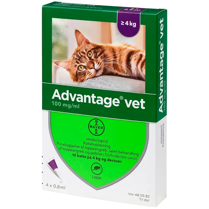 Advantage Vet 10 % Kat 4 Kg+ (4x0,8 ml)