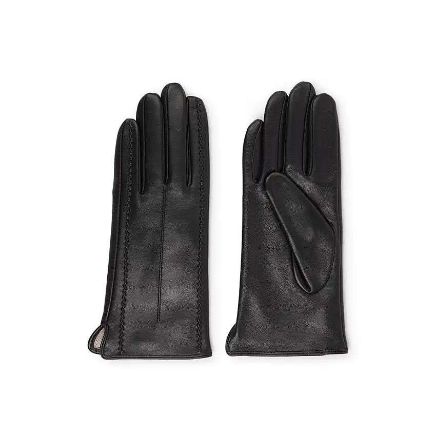 Lovelies | Mantuani leather gloves - black