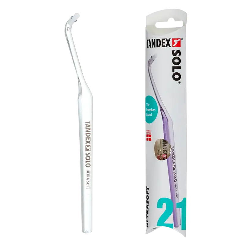 TANDEX Solo 21 UltraSoft Tandbørste Ass. Farve (1 stk)