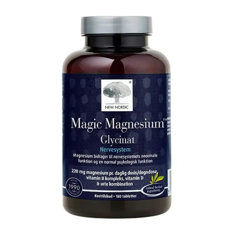 New Nordic - Magic Magnesium Glycinat (Nervesystem) - 180 tab