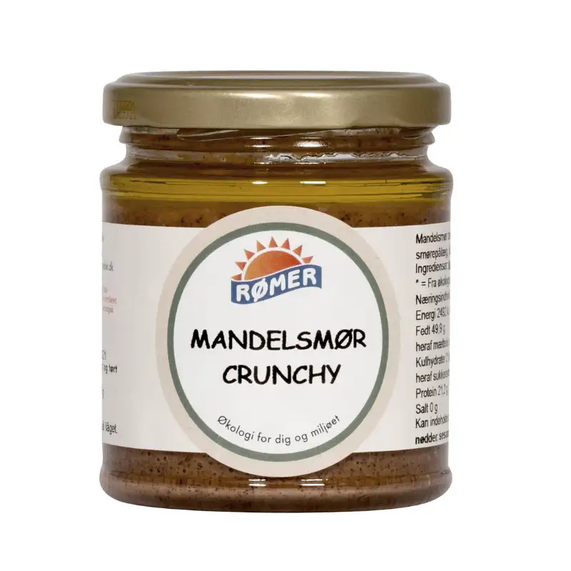Rømer - Mandelsmør crunchy glutenfri økologisk - 170 g.