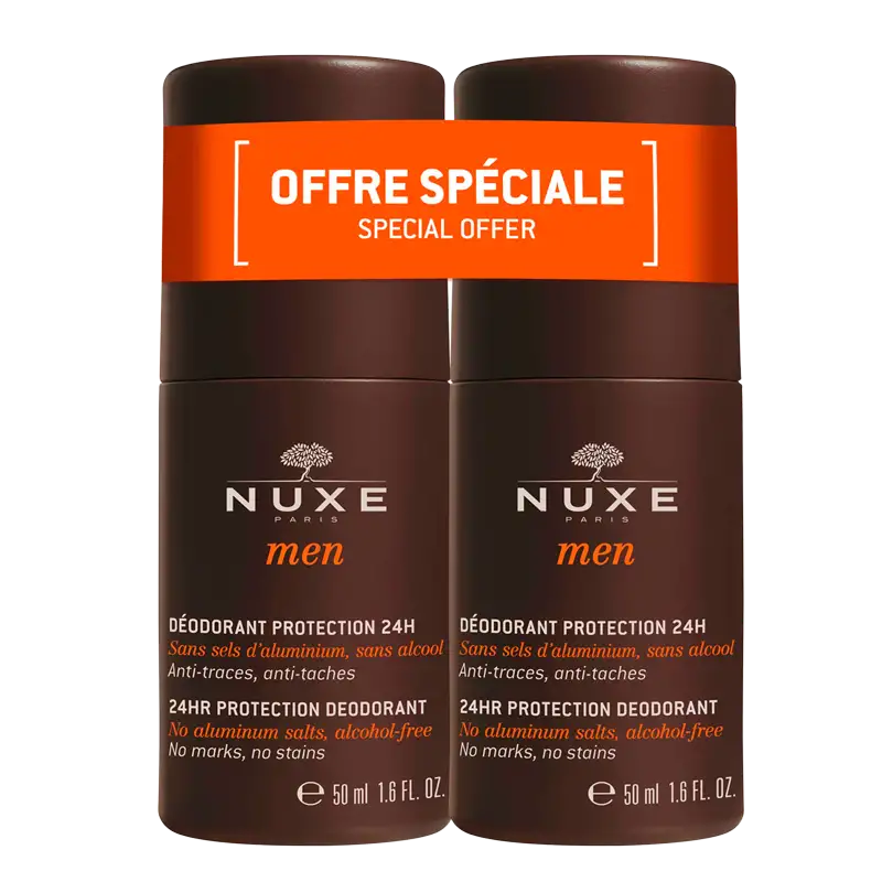 NUXE Men Deo Roll-On Duo Pack (2x50 ml)