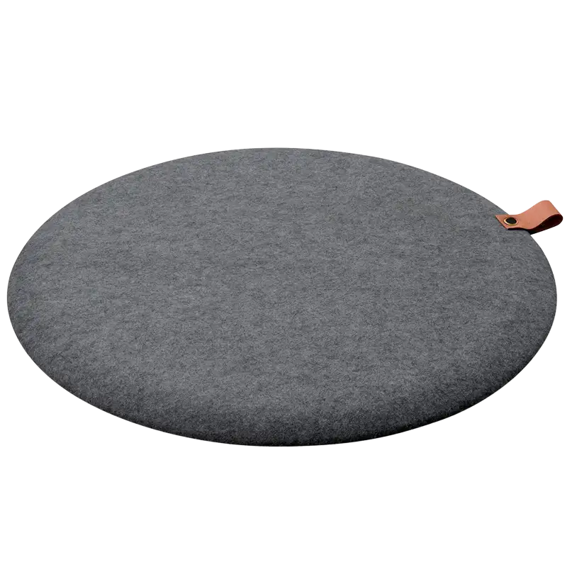 JobOut Ståmåtte Design Rund Mørkegrå (1 stk)