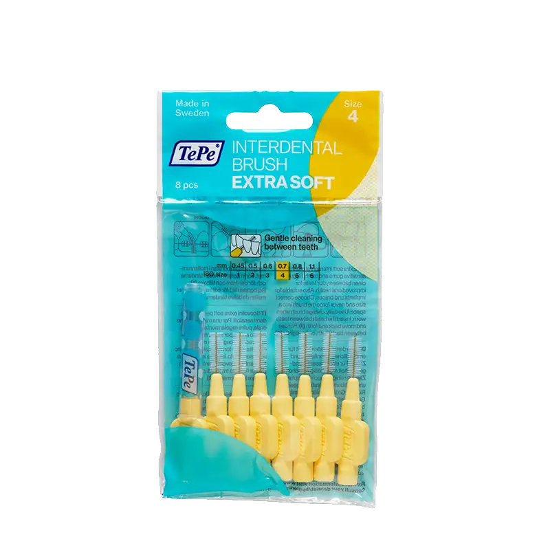 TePe Mellemrumsbørste Extra Soft Gul (8 stk)