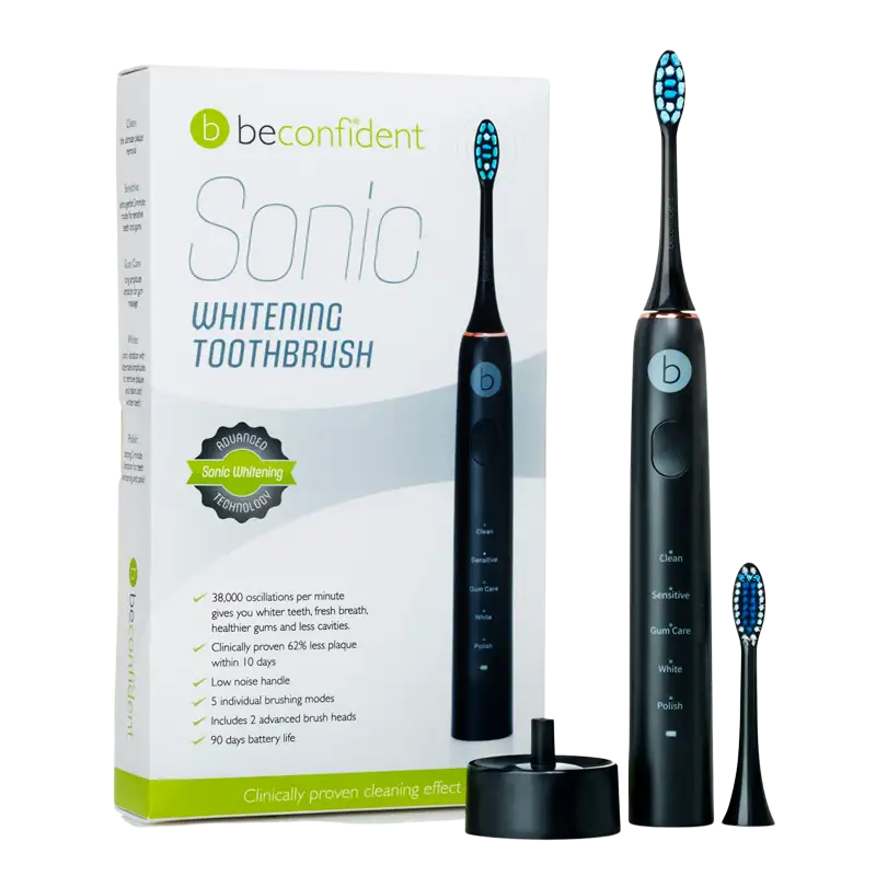 Beconfident Sonic Electric Whitening Toothbrush Black/Rose Gold (1 stk)