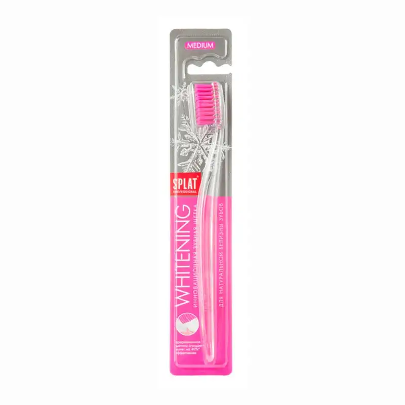 SPLAT® - WHITENING TANDBØRSTE - MEDIUM - Pink