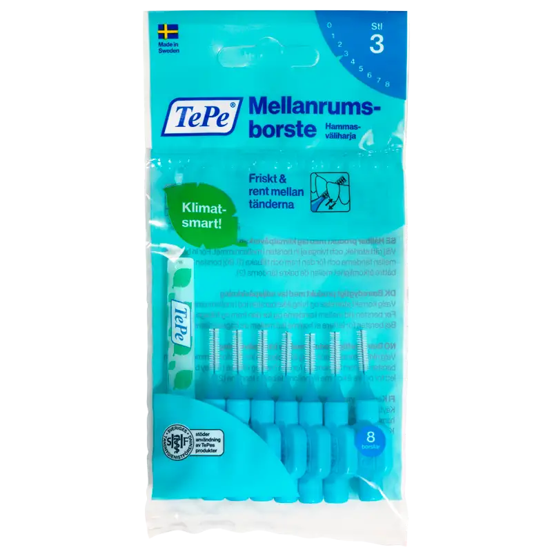 TePe Mellemrumsbørste Blå (8 stk)