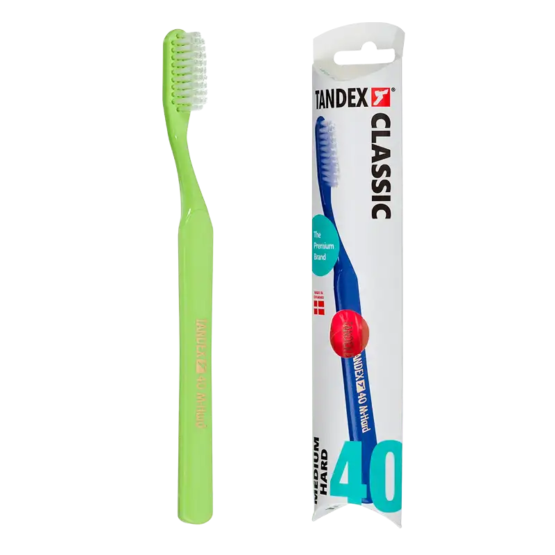 TANDEX Classic 40 Medium-Hard Tandbørste Ass. Farve (1 stk)