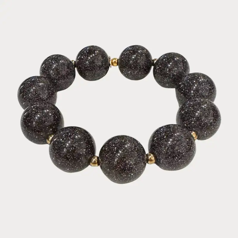 Scrunchie is Back - Bichou (Scrunchie + armbånd) - Grå glimmer