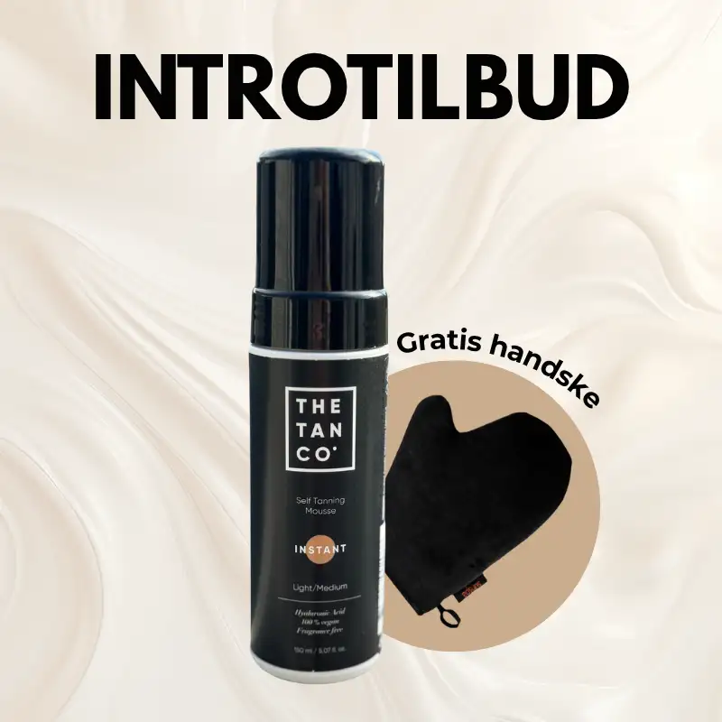 INTROTILBUD - THE TAN CO. SELVBRUNER OG GRATIS HANDSKE