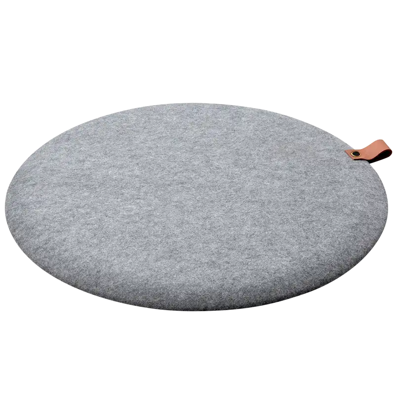 JobOut Ståmåtte Design Rund Lysegrå (1 stk)