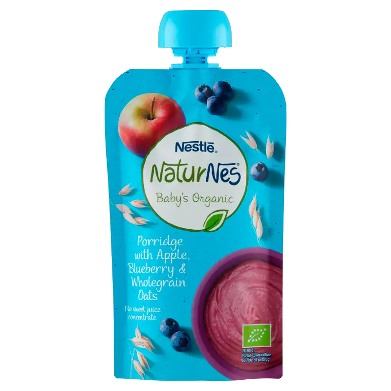 NaturNes Æble Blåbær Grød Smoothie (110 g)