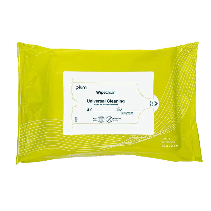 Plum WipeClean Universal Overfladedesinfektion Large (20 stk)
