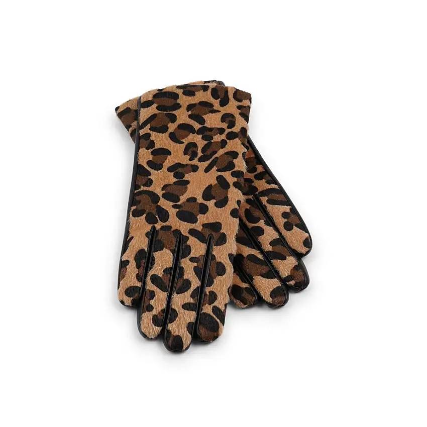 Lovelies | Vigavano short fur gloves - Leopard