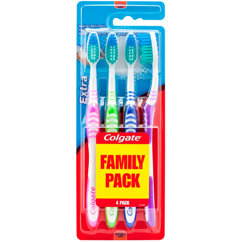 Colgate Extra Clean Soft Tandbørster (4 stk)