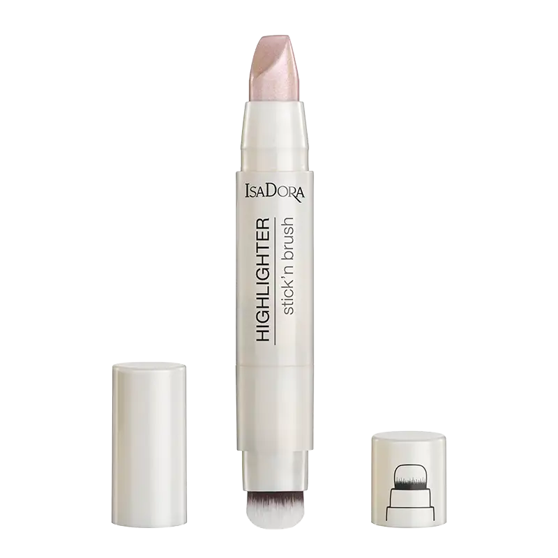 IsaDora Highlighter Stick'n Brush 22 Pink Pearl (3.6 g)
