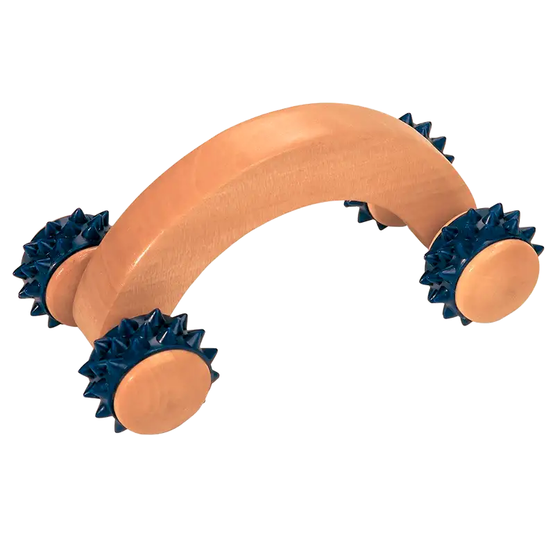 Croll & Denecke Massagerulle Lille Med Blå Knopper (1 stk)