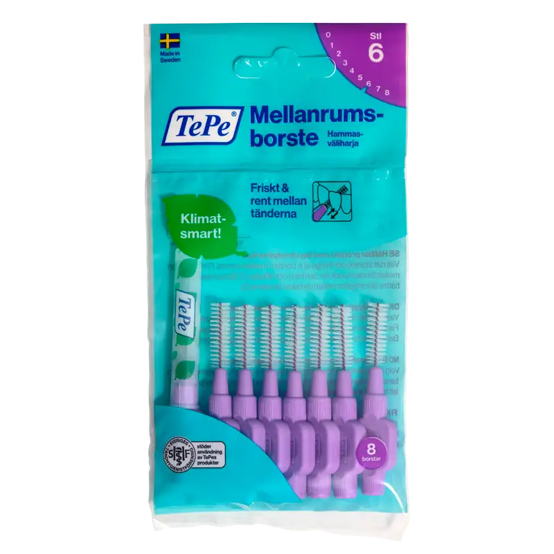 TePe Mellemrumsbørste Lilla (8 stk)