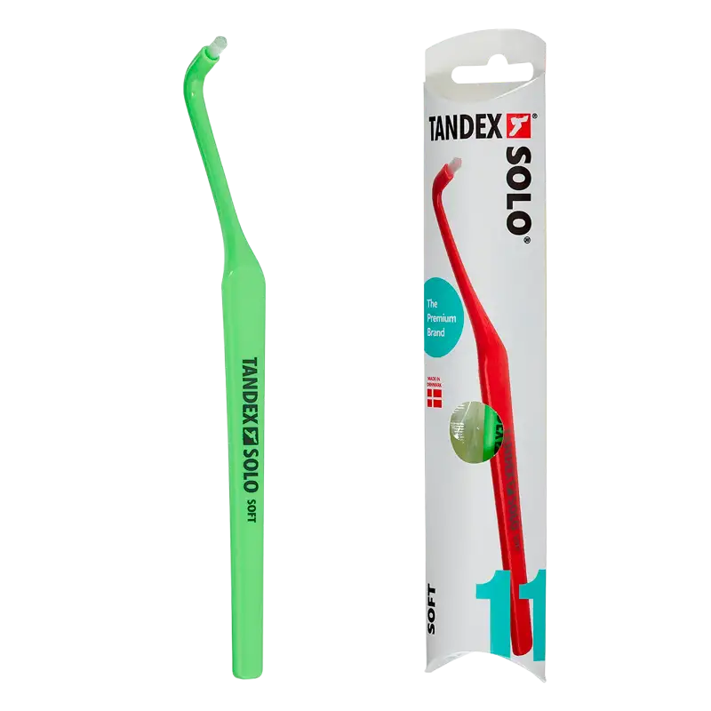 TANDEX Solo 11 Soft Tandbørste Ass. Farve (1 stk)