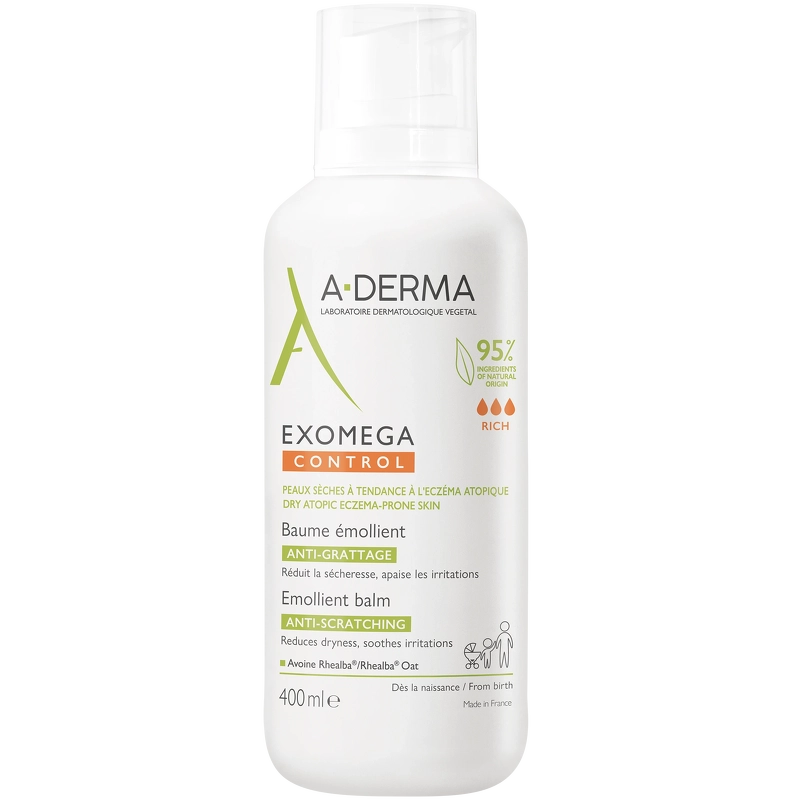 A-DERMA Exomega Control Emollient Balm 400 ml
