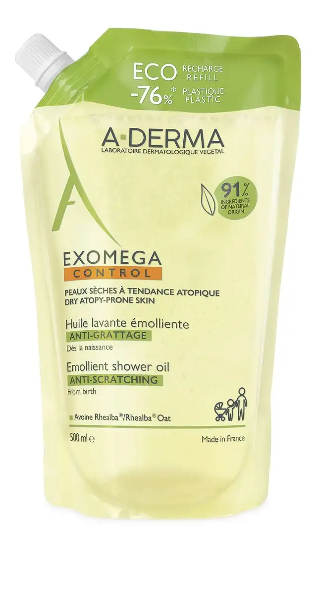 A-DERMA Exomega Control Showeroil Refill - 500 ml.