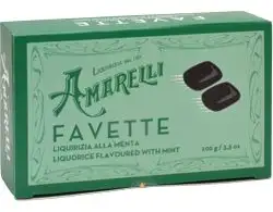 Amarelli Engelsk lakrids m. pebermynte - 100 g