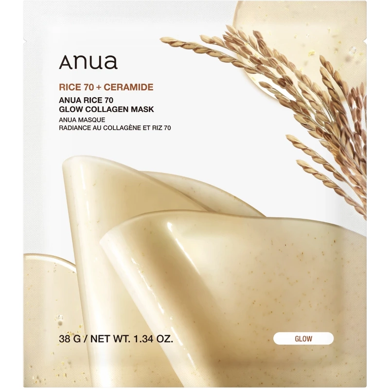 Anua Rice 70 Glow Collagen Mask 1 Piece