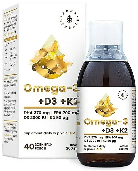 Kosttilskud 'Omega-3 med D3 og K2' 17920530