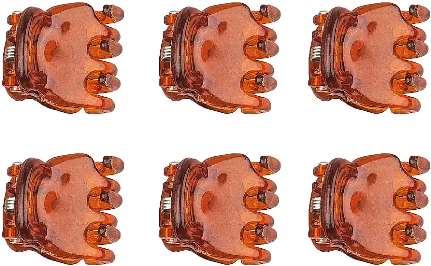 Hårspænde, 1,5 cm, 6 stk, brun 61264735