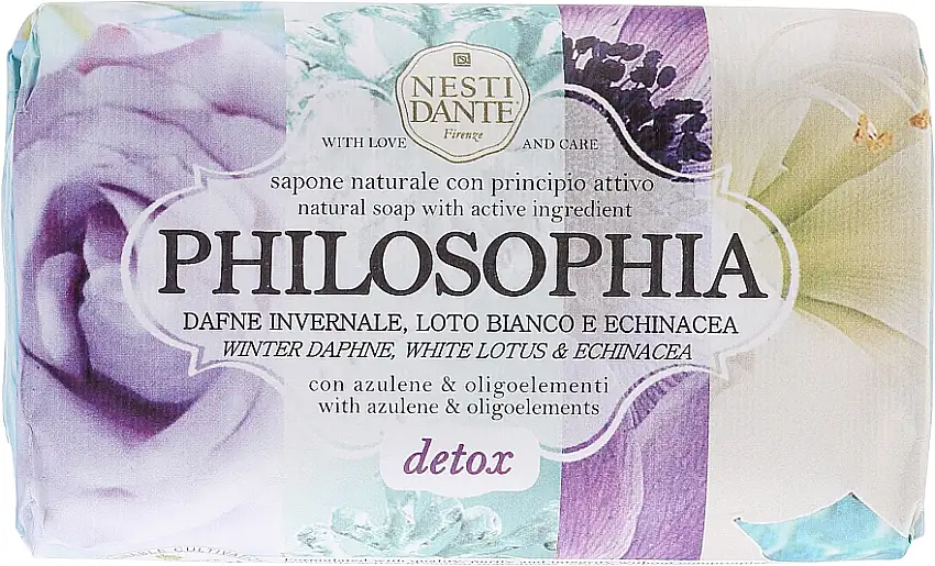 Naturlig detox sæbe med hvid lotus og echinacea 70540195