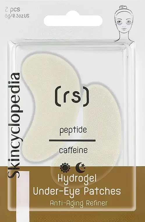 Hydrogel øjenplaster med koffein og peptider 99863173