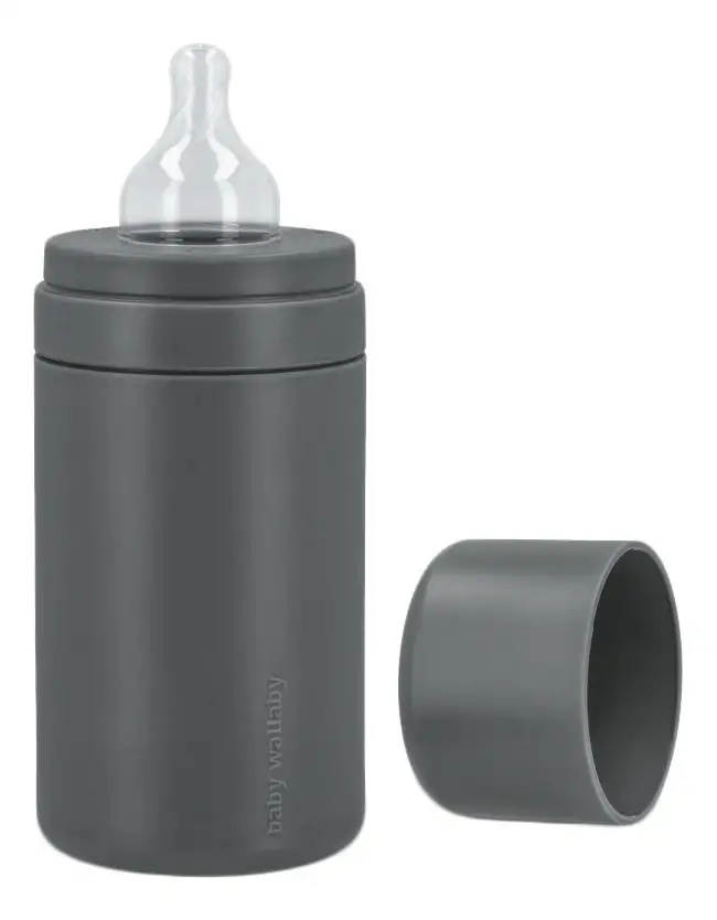 Baby Wallaby Sutteflaske 240 ml - Dark Grey