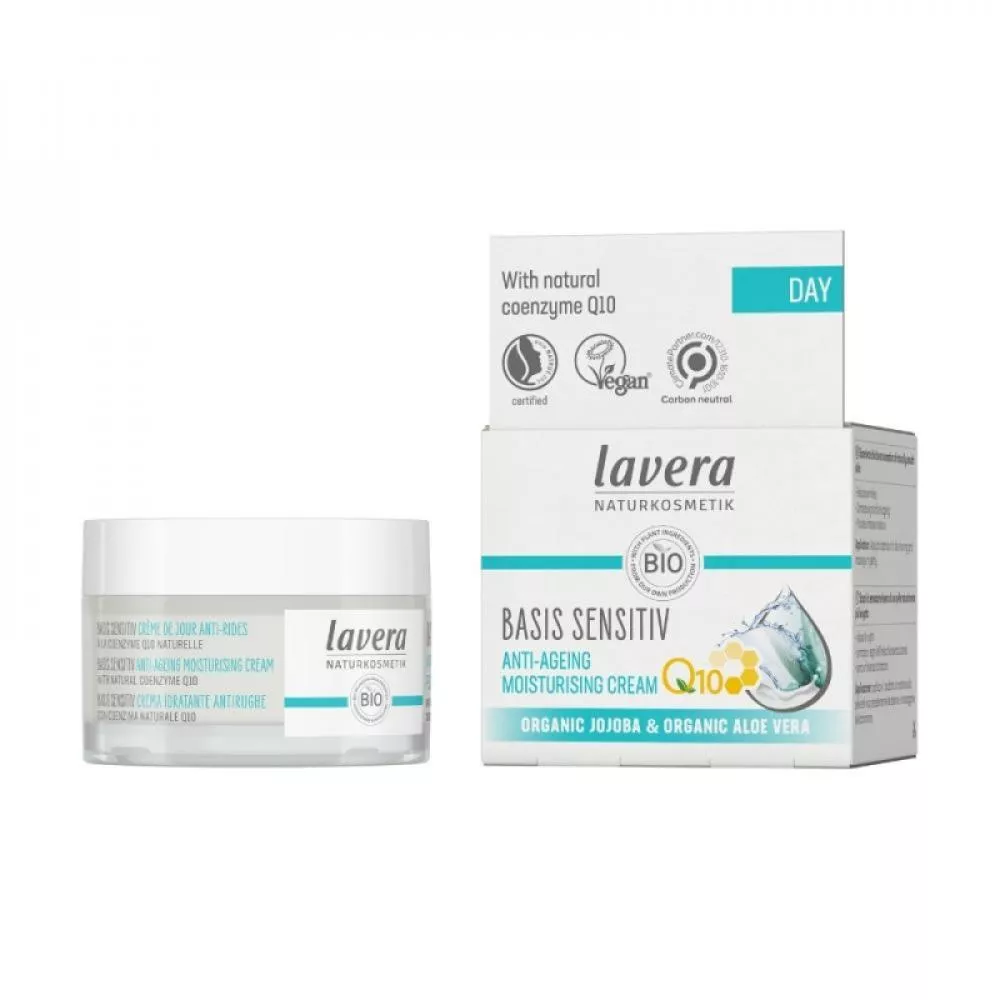 Lavera Basis Sensitiv Anti-Ageing Fugtgivende Ansigtscreme med Q10 50ml