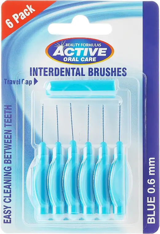 Interdental børste, 0,6 mm, blå 64403522