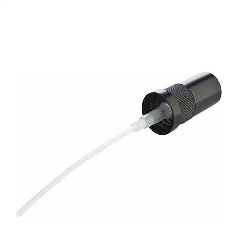 Sort spraypumpe til brun glasflaske