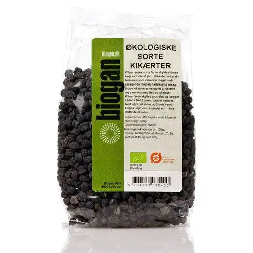Biogan Kikærter sorte Ø - 500 g