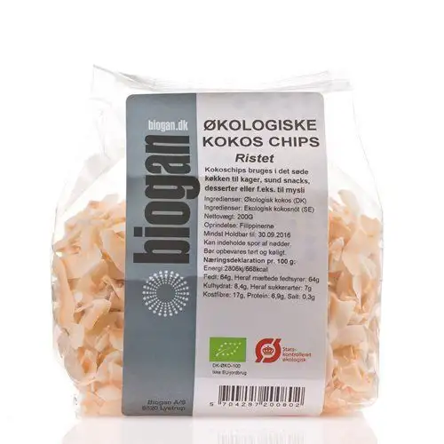 Biogan Kokoschips Ristet Ø - 200 g.