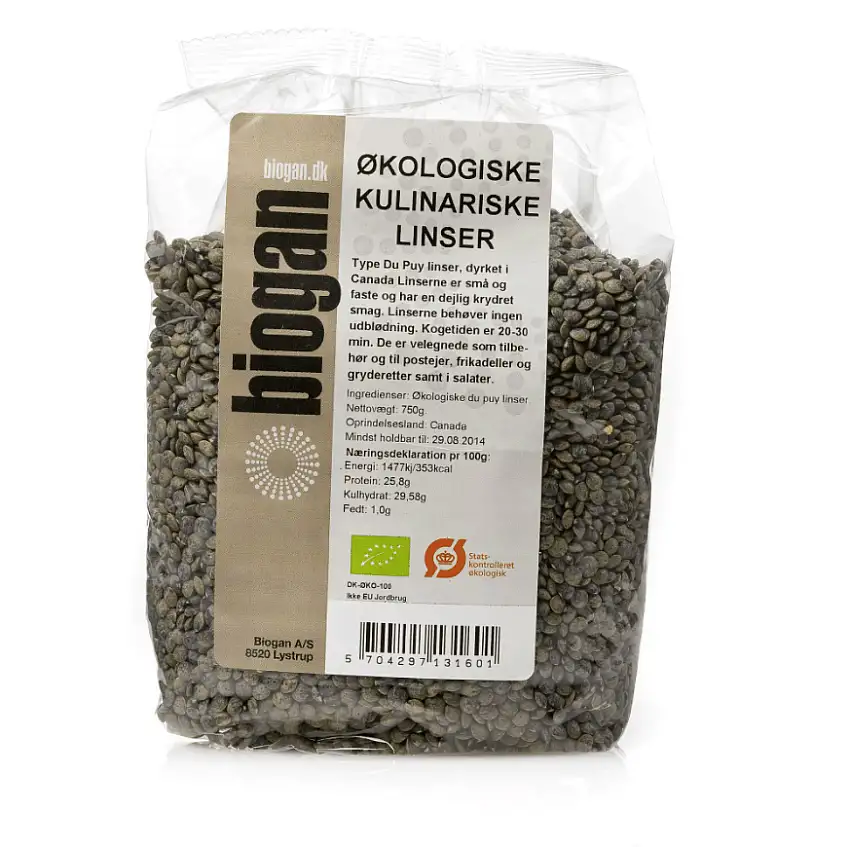 Biogan Kulinariske linser Ø - 750 g