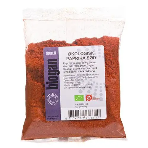 Biogan Paprika sød Ø - 100 g
