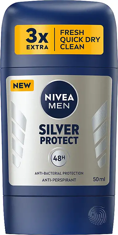 Herre Deodorant Antiperspirant Stick 'Silver Protection' 39044802