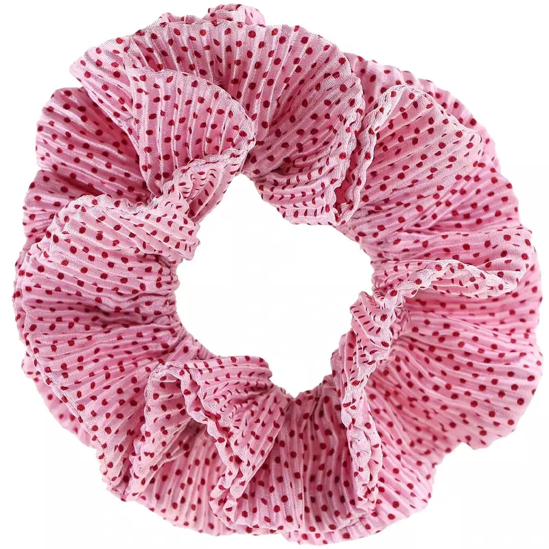 By Stær KAISA Scrunchie - Pink/Red Dots