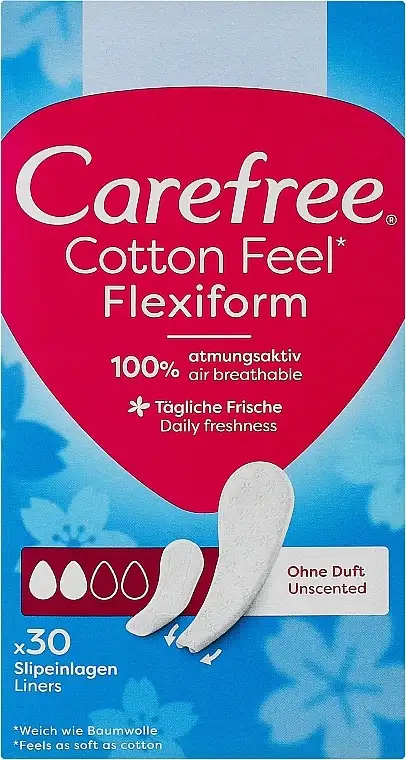 Hygiejniske fleksible indlæg til daglig brug, 30 stk 92778173